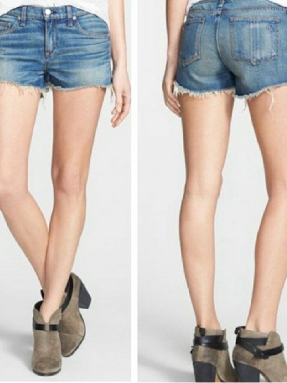 rag and bone stretchy jean shorts, size 27